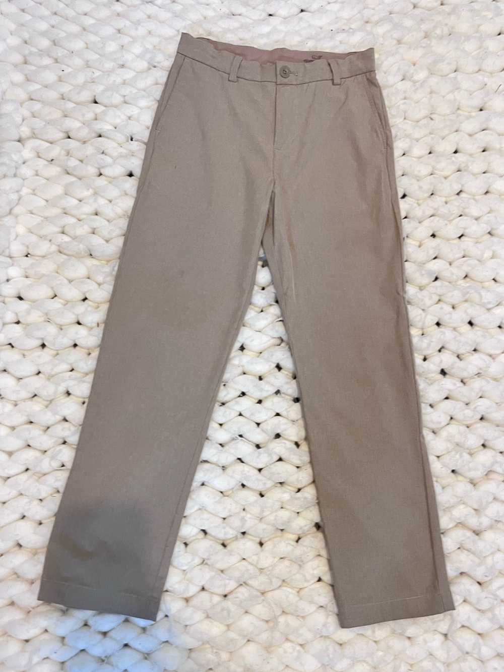 Vineyard Vines Boys Taupe Straight-Leg Chinos | Boys 12